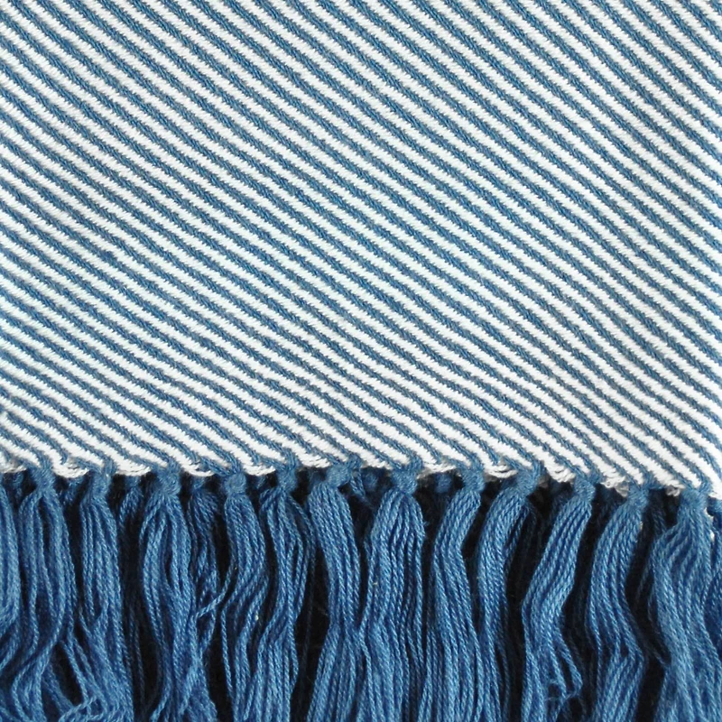 DII® Blue Luxury Chevron Throw