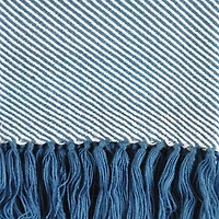 DII® Blue Luxury Chevron Throw