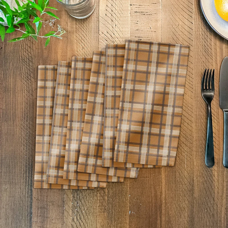 Plaid Cotton Twill Napkin