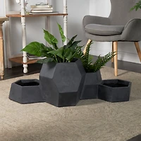 36" Dark Gray Planter