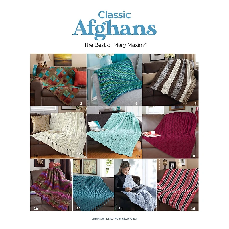 Leisure Arts® Classic Afghans Book