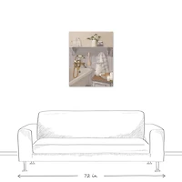 Country Bathroom 24" x 30" Canvas Wall Art