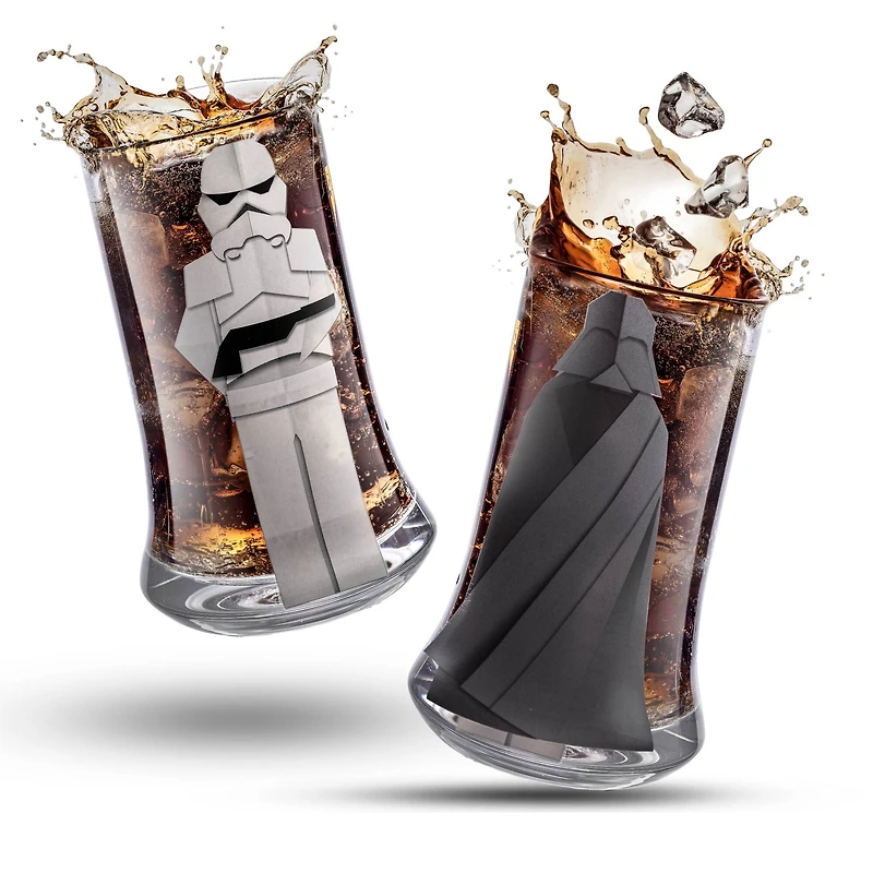 JoyJolt® Star Wars™ 18.5oz. Beware Of the Dark Side Tall Drinking Glasses, 2ct.