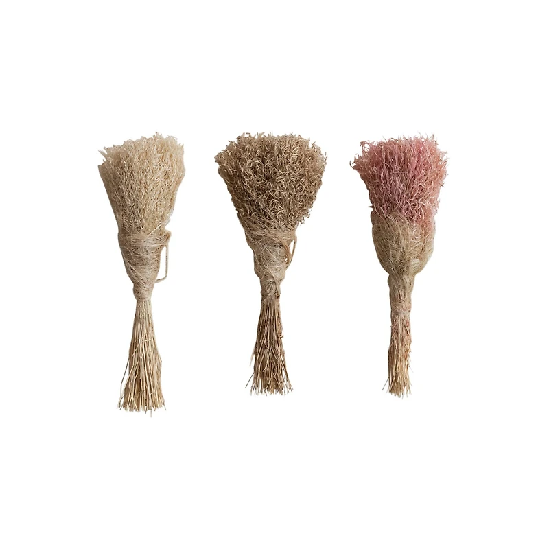 Hello Honey® 19.5" Dried Natural Powderpuff Grass Bunch, 3ct.