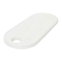 Hello Honey® 19" Textured White Acacia Wood Cheese/Serving Board