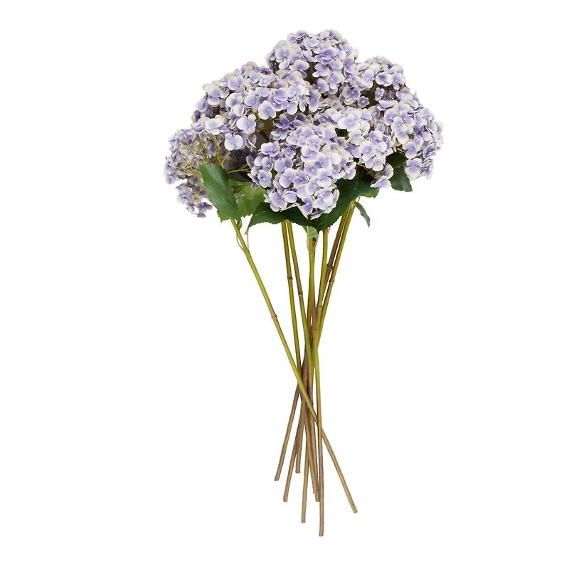 32" Purple Hydrangea Artificial Flower Stem, 8ct.