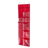 Honey Can Do Red Over-the-Door Holiday Gift Wrap Organizer