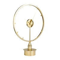 Gold Modern Abstract Clock, 19" x 7" x 25"