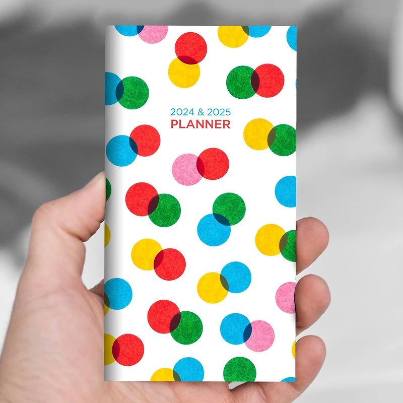 TF Publishing 2024-2025 Vivid Dots Small Monthly Pocket Planner