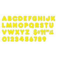 Trend Yellow 4" Casual Uppercase Ready Letters®, 6 Packs