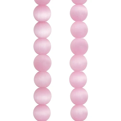 Glass Cat's Eye Round Beads, 8mm by Bead Landing™