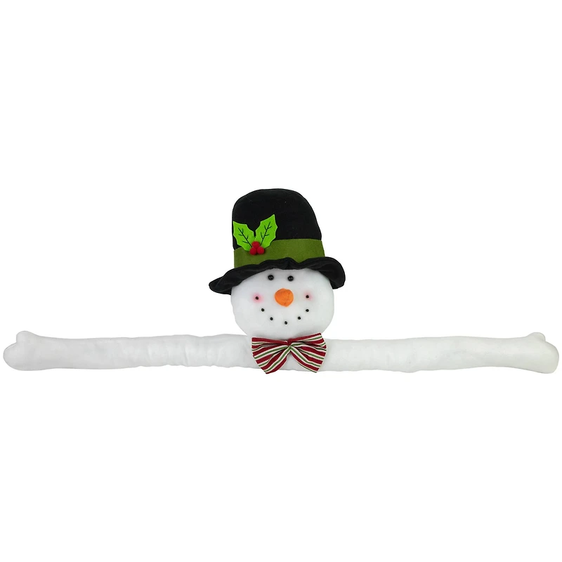 25" Unlit Plush Snowman Christmas Tree Topper