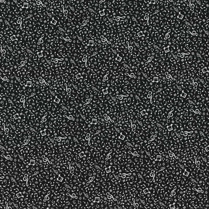 Fabric Traditions Music Notes Cotton Fabric