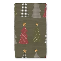 Sweater Weather Green Tree Pattern Tea Towel Set