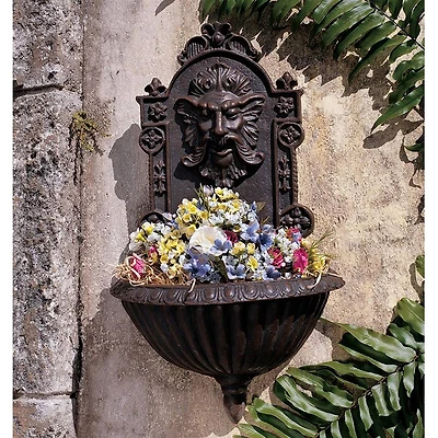 Design Toscano 19.5" Greenman Sculptural Garden Wall Font