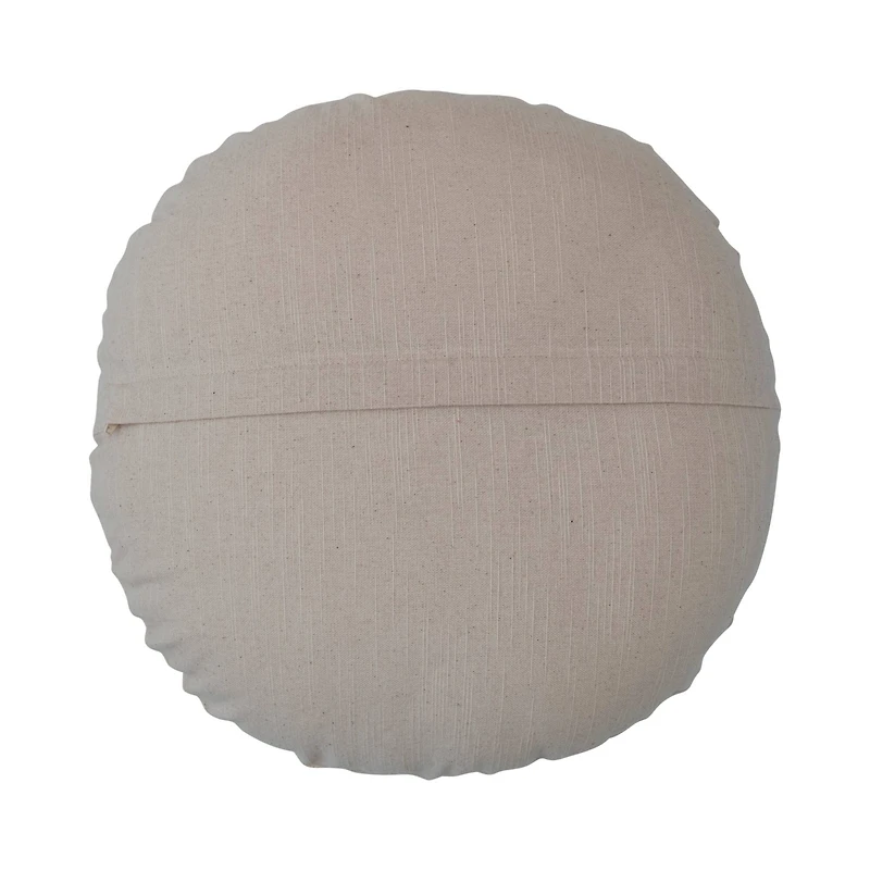 Hello Honey® 16" Happy Holidays Embroidery Round Cotton Slub Pillow