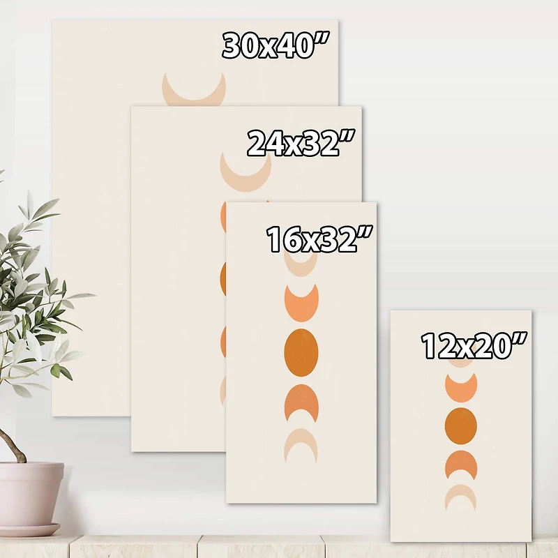 Designart - Minimalist Moon Phases