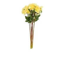 31.5" Yellow Dahlia Artificial Flower Stem, 8ct.