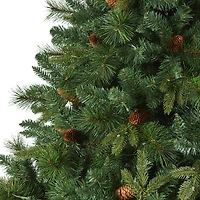 7.5ft. Pre-Lit West Virginia Mixed Pine Artificial Christmas Tree, Clear Lights
