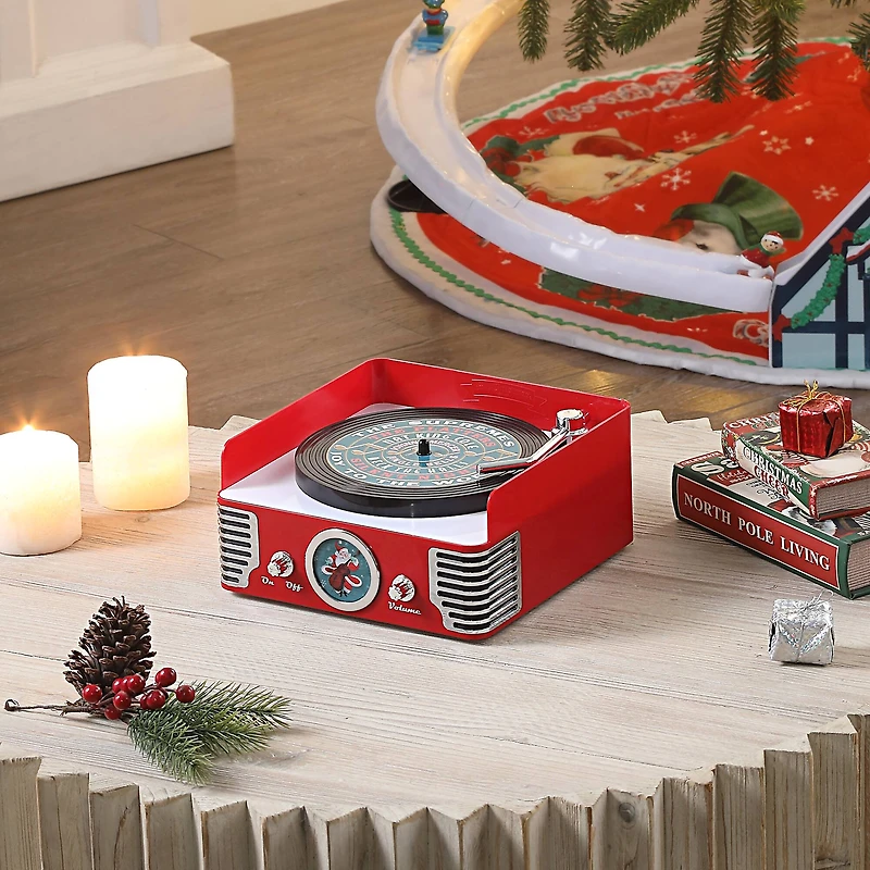 Mr. Christmas 9" Retro Record Player