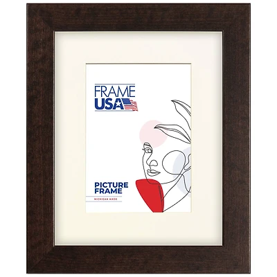 Frame USA Corporate Brazilian Walnut Single Image Picture Frame with Mat