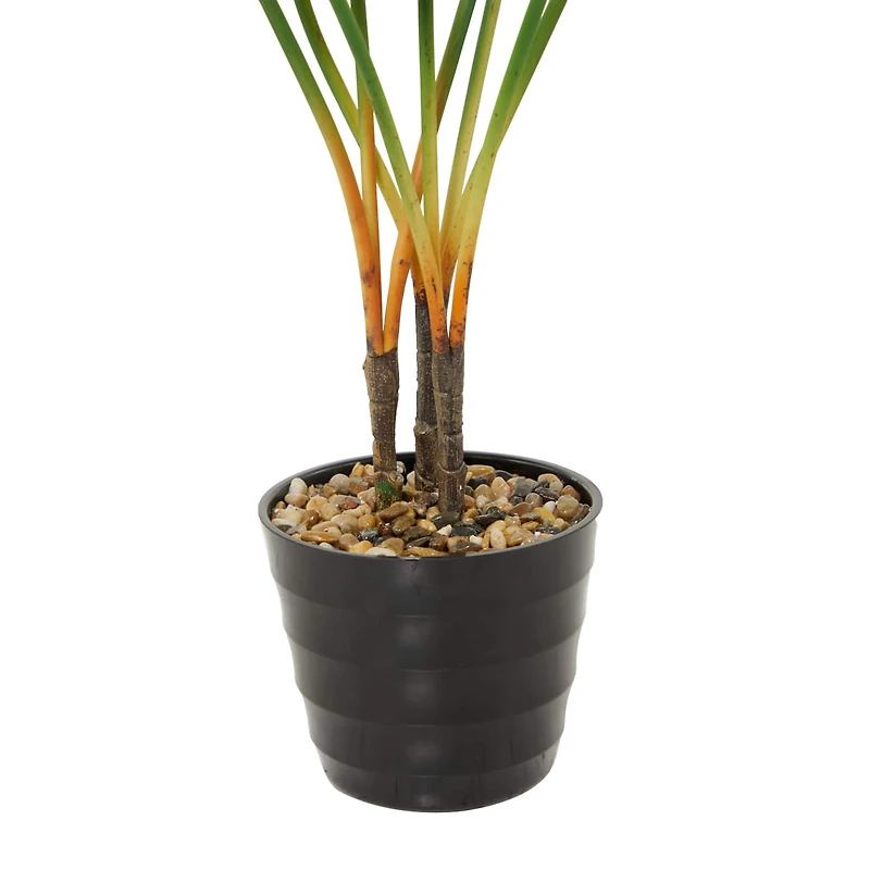 36" Green Vinyl Contemporary Potted Artificial Tree