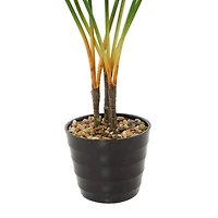 36" Green Vinyl Contemporary Potted Artificial Tree