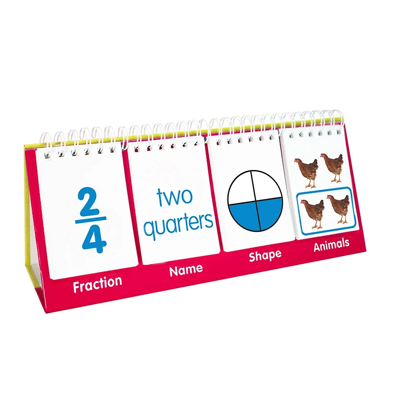 Junior Learning® Double-Sided Fractions Flips