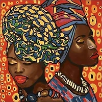 Wizardi African Fashion Diamond Painting Kit