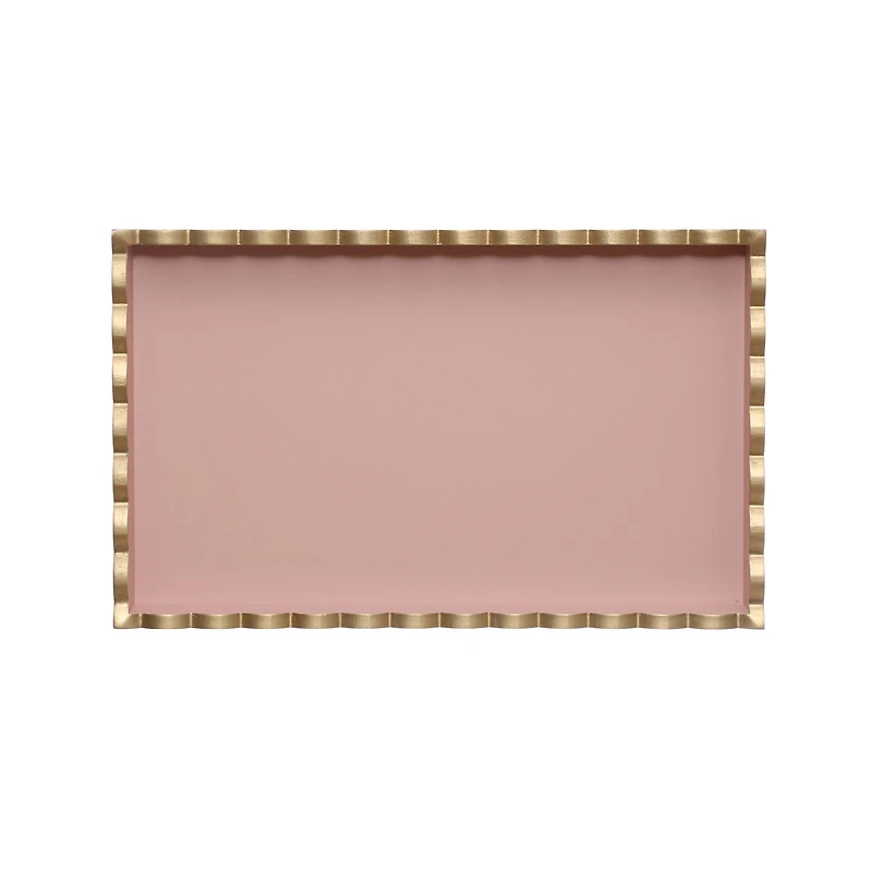 15" Blush Pink Decorative Tabletop Tray by Ashland®