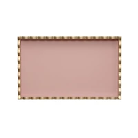 15" Blush Pink Decorative Tabletop Tray by Ashland®