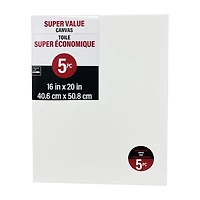 5 Pack 16" x 20" Super Value Canvas by Artist's Loft®
