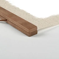 Designs Direct Plant Line Drawing Teak Hanging Canvas