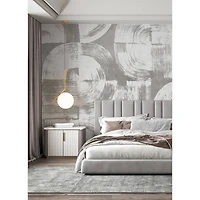 Katie Hunt Dove Gray Brushstrokes Wall Mural