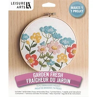 Leisure Arts® 6" Garden Fresh Embroidery Kit