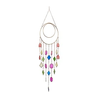 Multi Metal Contemporary Windchime, 49" x 12"