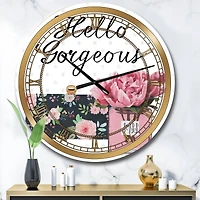 Designart 'Simply Splendid Iv Glam Wall Clock