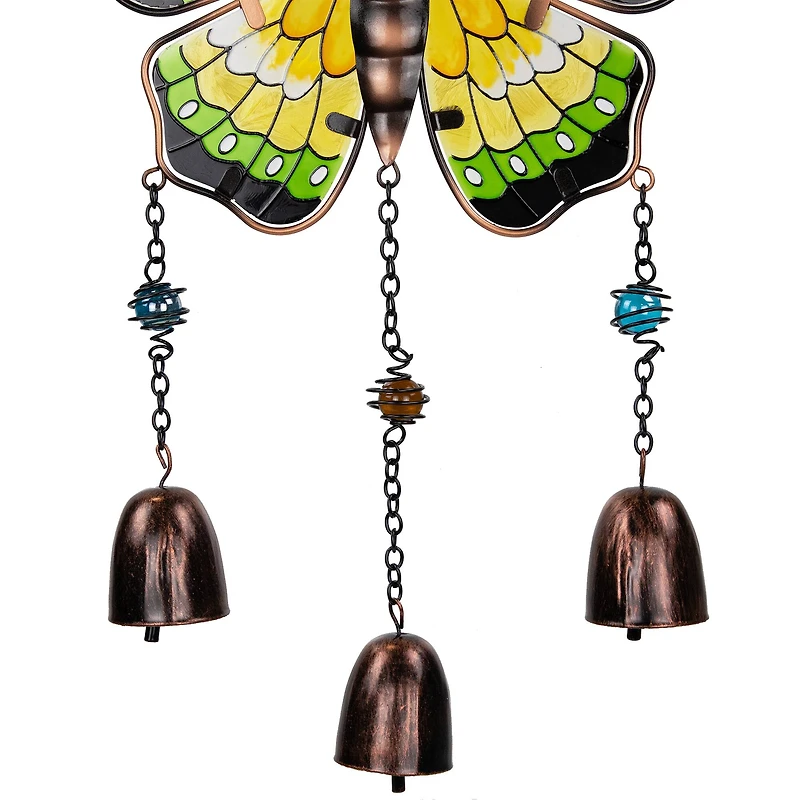 21" Metal Butterfly Outdoor Garden Suncatcher Windchimes, 3ct.