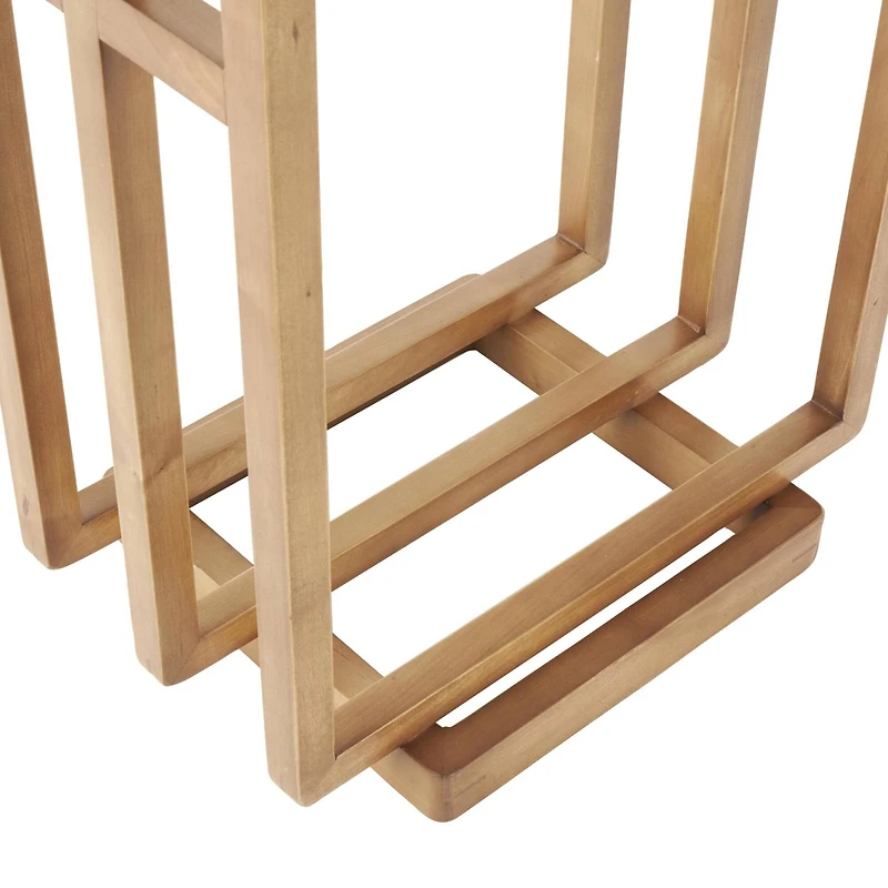 33" Brown Sleek Modern Quilt Rack