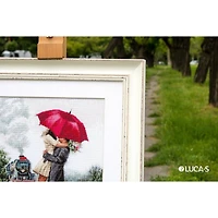 Luca-s Couple On Train Station Counted Cross Stitch Kit