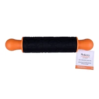 Orange & Black Spiderweb Silicone Rolling Pin by Makery™