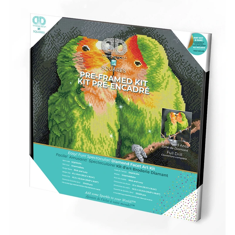 Diamond Dotz® Intermediate Nick and Lucy Pre-Framed Diamond Painting Kit