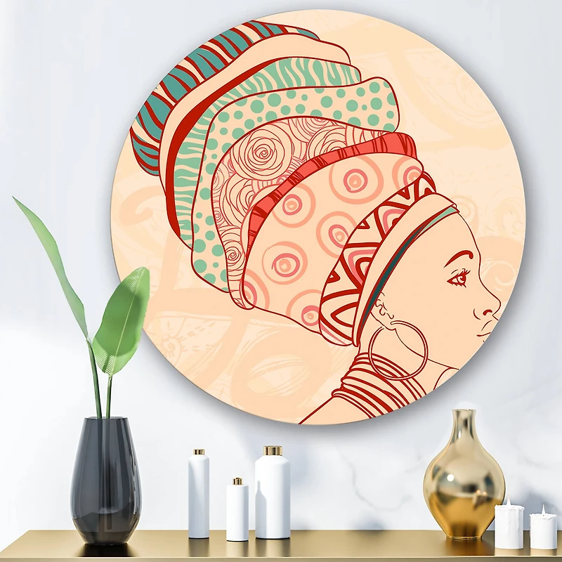 Designart - African American Woman with Turban II