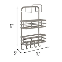 Honey Can Do Gray 3-Shelf Kitchen Wall Storage