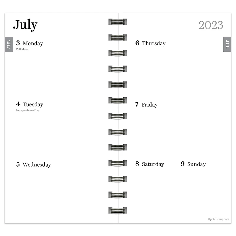 TF Publishing 2023 - 2024 Jade Small Weekly Monthly Planner