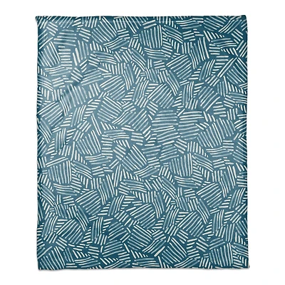 Watercolor Stripe Fleece Throw