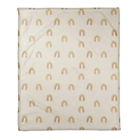 Random Rainbow Pattern 50" x 60" Coral Fleece Blanket