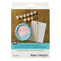 Swan Paint-by-Number Framed Mini Kit by Artist's Loft®