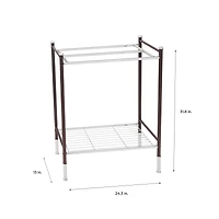 Organize It All Duplex Line Freestanding Towel Rack 