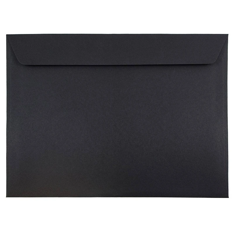 JAM Paper 9.5" x 12.62" Black Booklet Envelopes